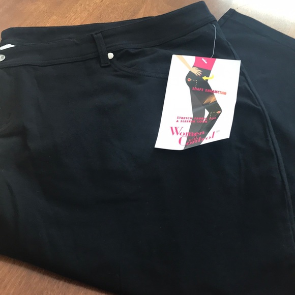 Women With Control Pants - Women With Control black capris